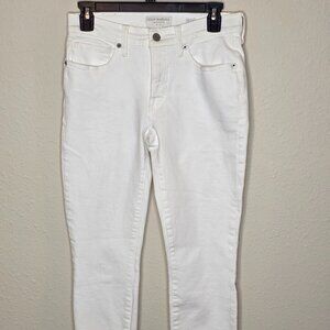 Lucky Brand Women's "Ava" Mid Rise Crop Jeans in White, Size 2/26 (NWT)